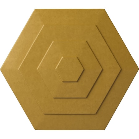 Ekena Millwork Woodruff Ceiling Medallion, Hand-Painted Iridescent Gold, 23 1/4"OD x 7/8"P CM23WFIGS